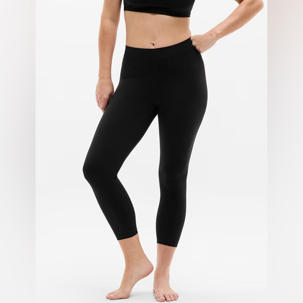 Athleta Transcend Micro Waist Leggings - Black Medium - Yoda Tights EUC